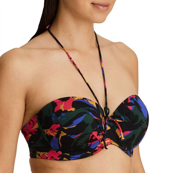 NEW PRIMADONNA oasis strapless padded top in black cactus - Picture 2 of 3